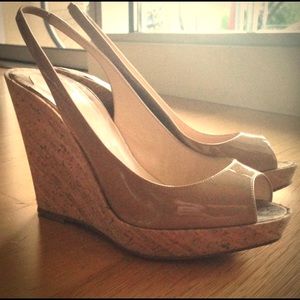 Christian Louboutin Nude Wedges